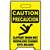Hy-Ko PFS-11 Caution Wet Floor Sign, 12-1/4 in W, Yellow Background, CAUTION SLIPPERY WHEN WET, English and Spanish