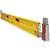 Stabila 35610 Plate Level, 72 in L, 3-Vial, Steel, Yellow