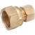 Anderson Metals 750066-0406 Tubing Coupling, 1/4 x 3/8 in, Compression x FIP, Brass