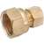 Anderson Metals 750066-0302 Tubing Coupling, 3/16 x 1/8 in, Compression x FIP, Brass