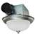 Air King DRLC702 Exhaust Fan, 1.6 A, 120 V, 70 cfm Air, 4 Sones, Fluorescent Lamp, 4 in Duct