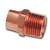 Elkhart Products 104 Series 30368 Pipe Adapter, 1-1/2 in, Sweat x MNPT, Copper