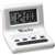 Westclox 47538A Alarm Clock, AAA Battery, LCD Display, Plastic Case, Black Case