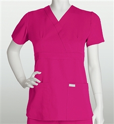 Ladies Barco Grey's Anatomy 3 Pocket Junior Fit Mock Wrap Top