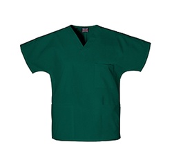 Unisex Cherokee 3-Pocket V-Neck Top