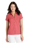 Ladies Textured Camp Shirt