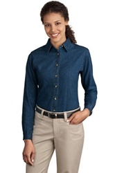 Ladies Denim Shirt (Long Sleeve)