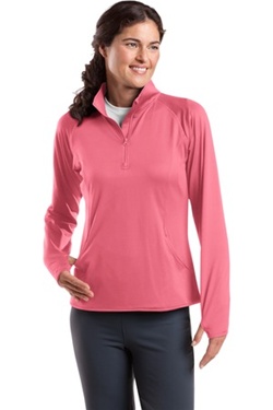 Ladies Sport-Tek - Sport-Wick Stretch 1/2-Zip Pullover