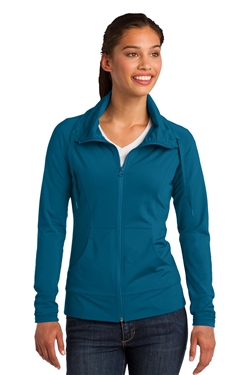 Ladies Sport-WickÂ® Stretch Full-Zip Jacket