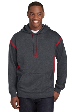 Men's Sport-Tek Tech Fleece Colorblock Hooded Sweatshirt