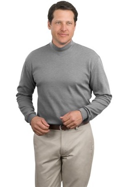 Men's Interlock Knit Mock Turtleneck