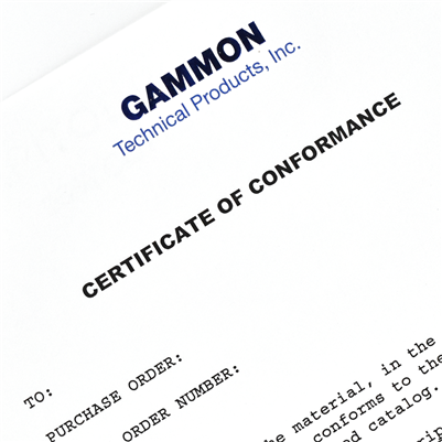Certificate of Conformance
