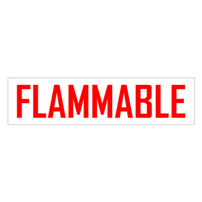 Flammable Decal