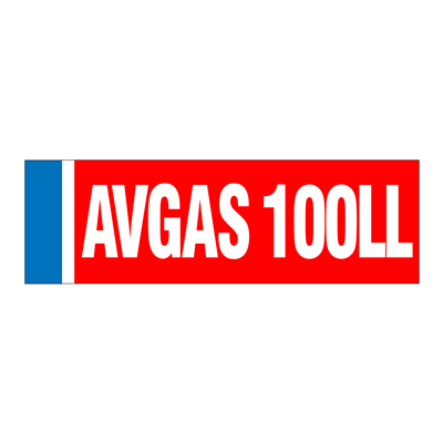 AVGAS 100LL Identification Decal