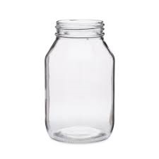 32oz. GLASS MASON JAR W/ LID