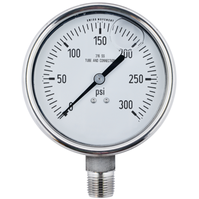 4" Liquid Filled Pressure Gauges