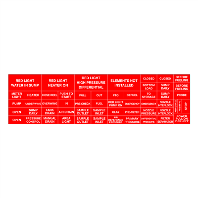 Miscellaneous Equipment Marking Decal