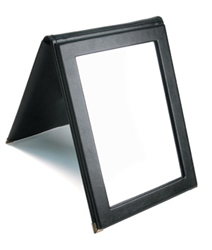 Leatherette Folding Mirror