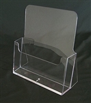 B2E Injected Moulded Plastic Counter Brochure Holder  8.5" x 11" w/ 2.5"D Pocket