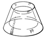 02 Reversible Cone .75" Diameter & 1.25" Diameter, 12pk