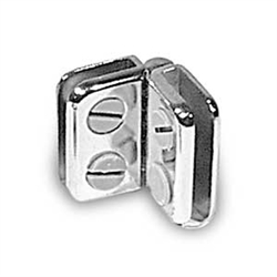 <!08>Glass Door Hinged Chrome Connector