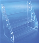 K3 3 Tier Straight Back Acrylic Counter Display Tray