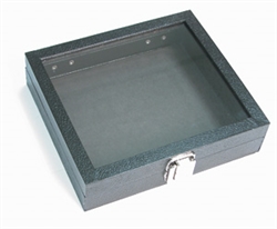 Half Display Tray Case W/Glass Top 2" Deep