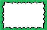 Blank Sign Card with Green Border