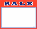 "Sale" Sign Card with Red Border