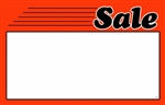 "Sale" Sign Card with Fire Orange Border