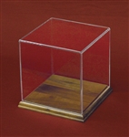 Acrylic Cube Cover with or without Hardwood Base