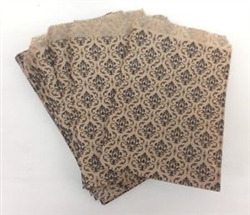 Flat Damask Paper Bag