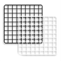 Mini Grid Square Panel White 14"