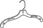 Heavy Weight Plastic Dress Hangers