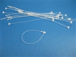 White Plastic Loop Fasteners