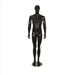 Glossy Egghead Mannequin w/Stand Male 1