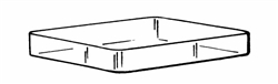 Clear Acrylic Bases 1/4"