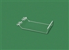 ZSG3 Acrylic Slatwall Slant Shelf with Lip Clear 11"H x 9"W x 2"Lip