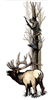 Treestand with Elk Decal