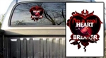 Heart Breaker Black Decal