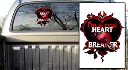 Heart Breaker Black Decal