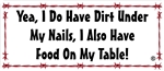 Dirt Under My Nails Decal