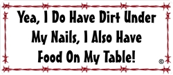 Dirt Under My Nails Decal