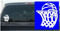 Basketball in Net Decal