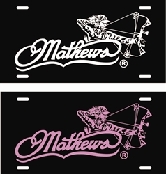Mathews Archery Bow WOMAN License Plate