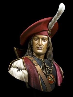 Venetian Admiral, 200mm (1/9) Scale Resin Bust