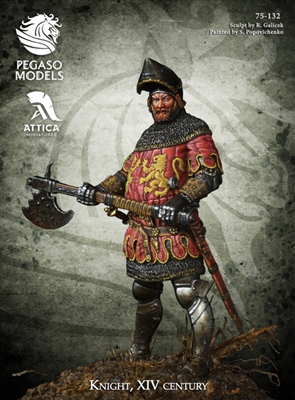 Knight XIV Century, 75mm Resin Full Figure Kit