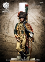 Chasseurs A Cheval of the Imperial Guard, 1814, 75mm Resin Full Figure Kit