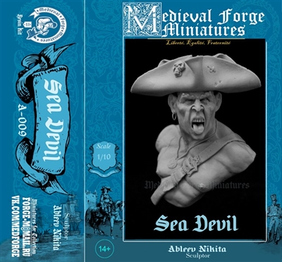 Sea Devil Medieval Forge Miniatures 1/10 scale bust