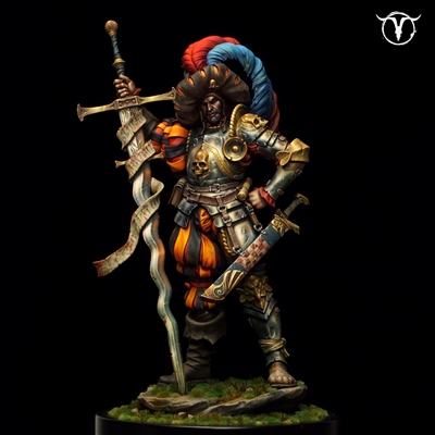 Resin cast fantasy full figure. 80mm